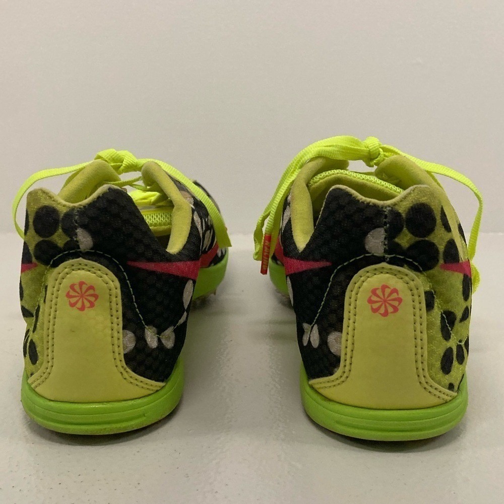 Nike Zoom Neon Highlighter Yellow Track Shoes w/Black and Pink Accents - Picture 5 of 16